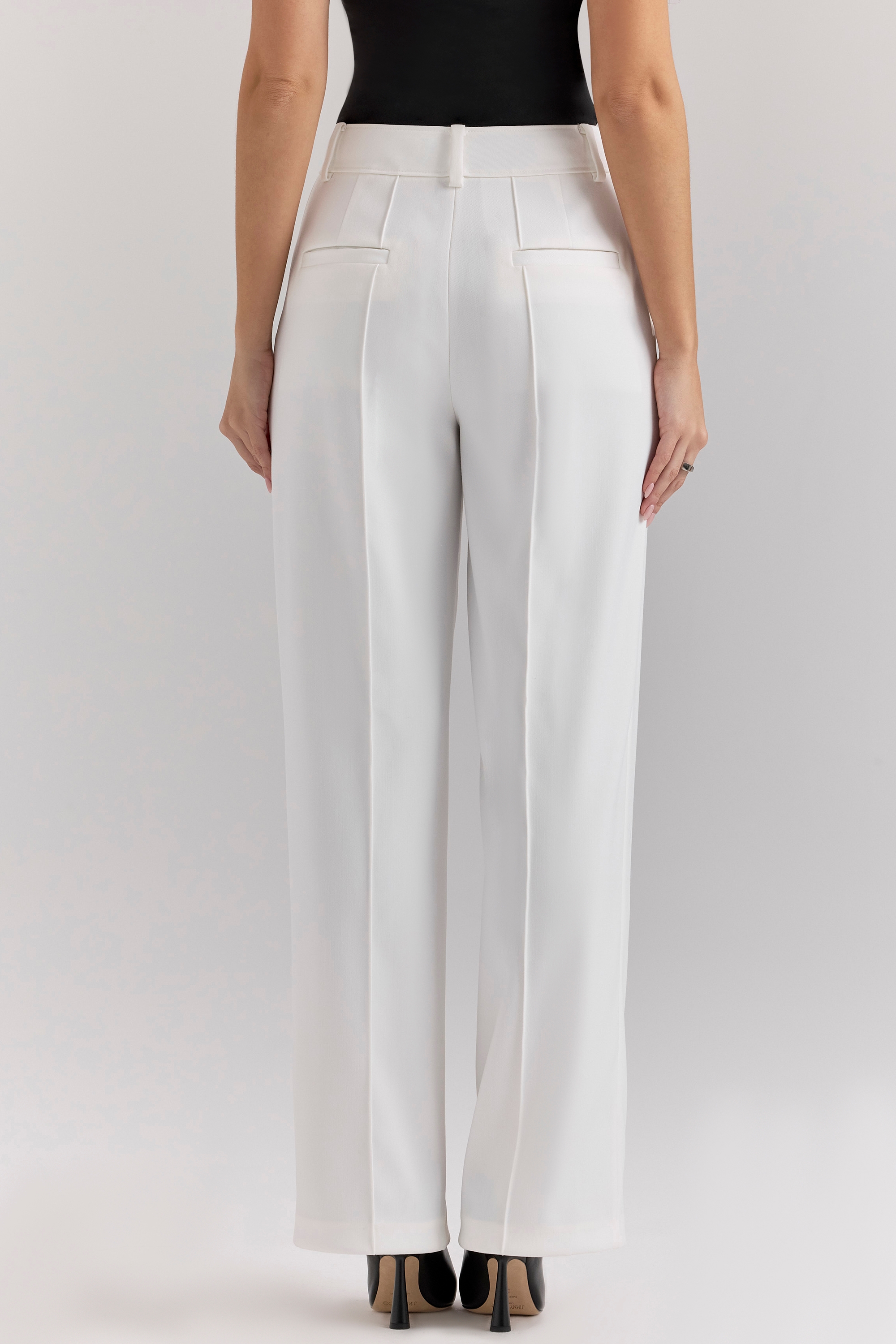 Hayden-White Wide Leg High Waist Tailored Trousers