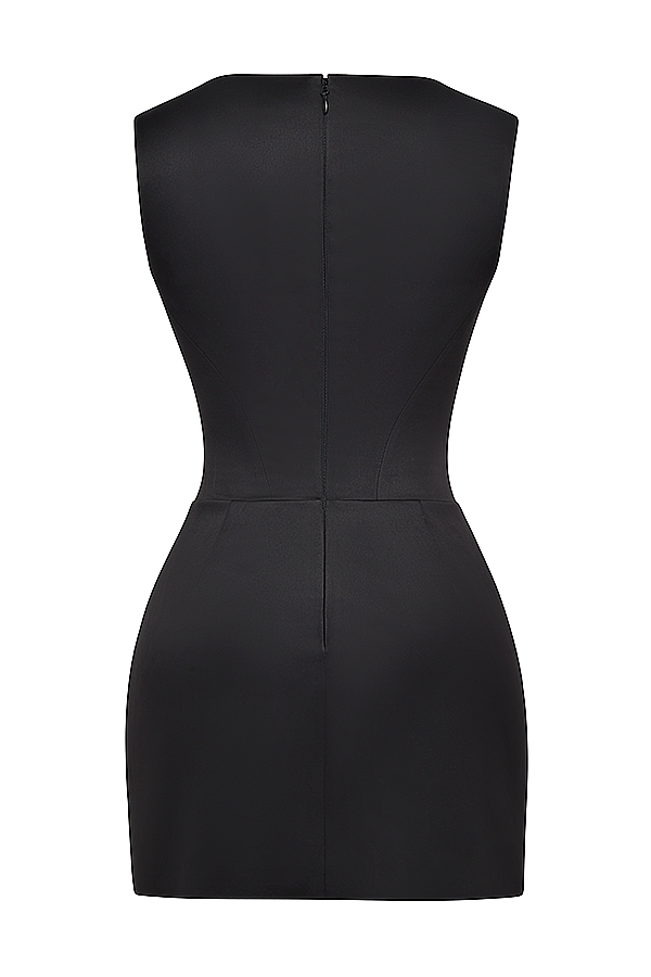 Enya-Black Corset Mini Dress