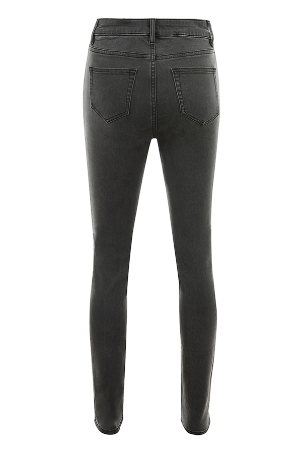 Greer-Faded Wash Black Skinny Jeans