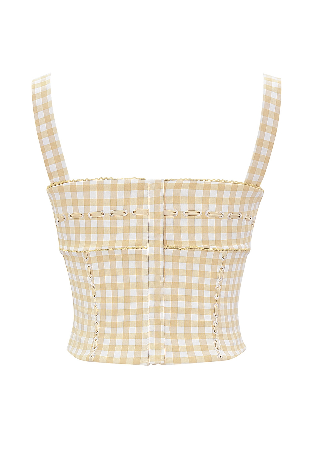 Lottie-Gingerbread Gingham Corset