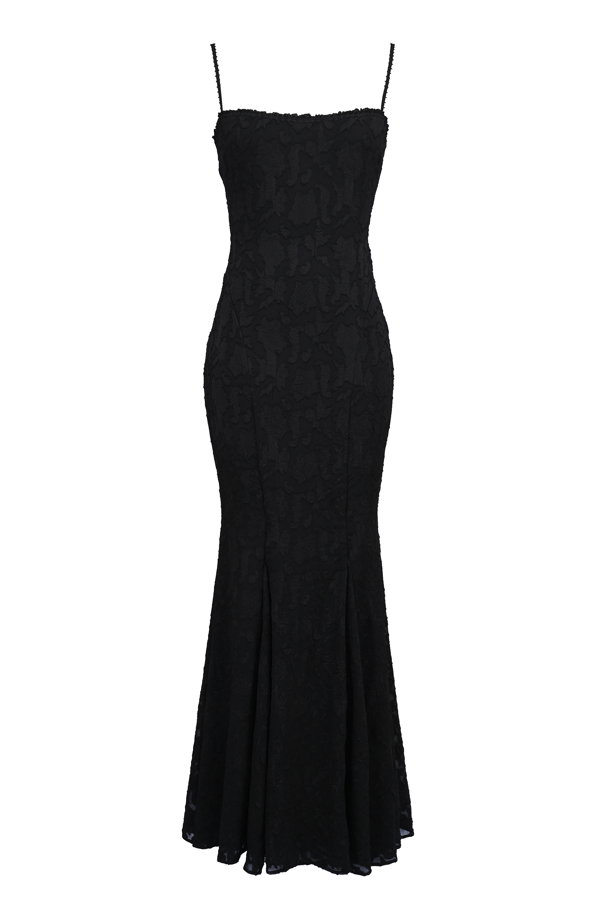 Joan-Black Lace Maxi Dress