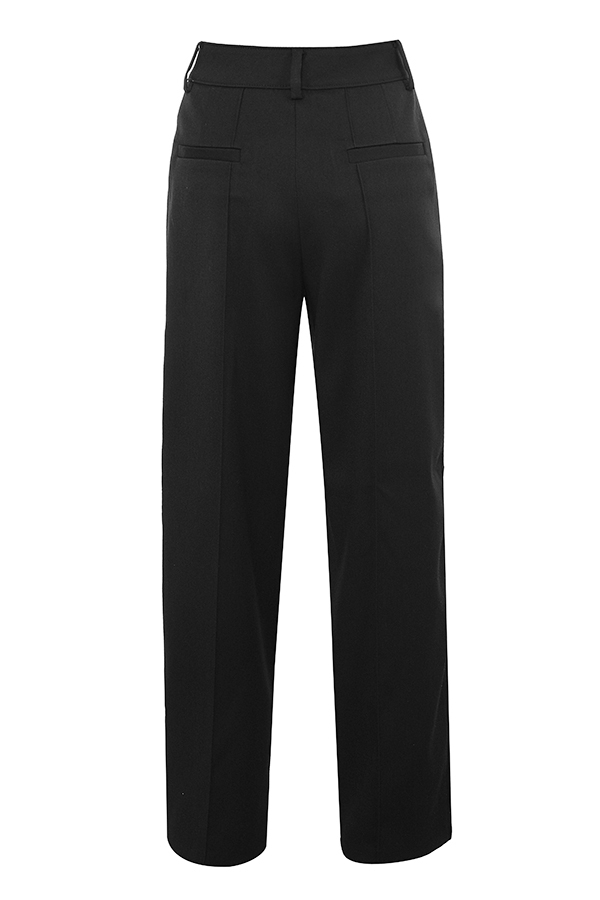 Hayden-Black Wide Leg High Waist Tailored Trousers