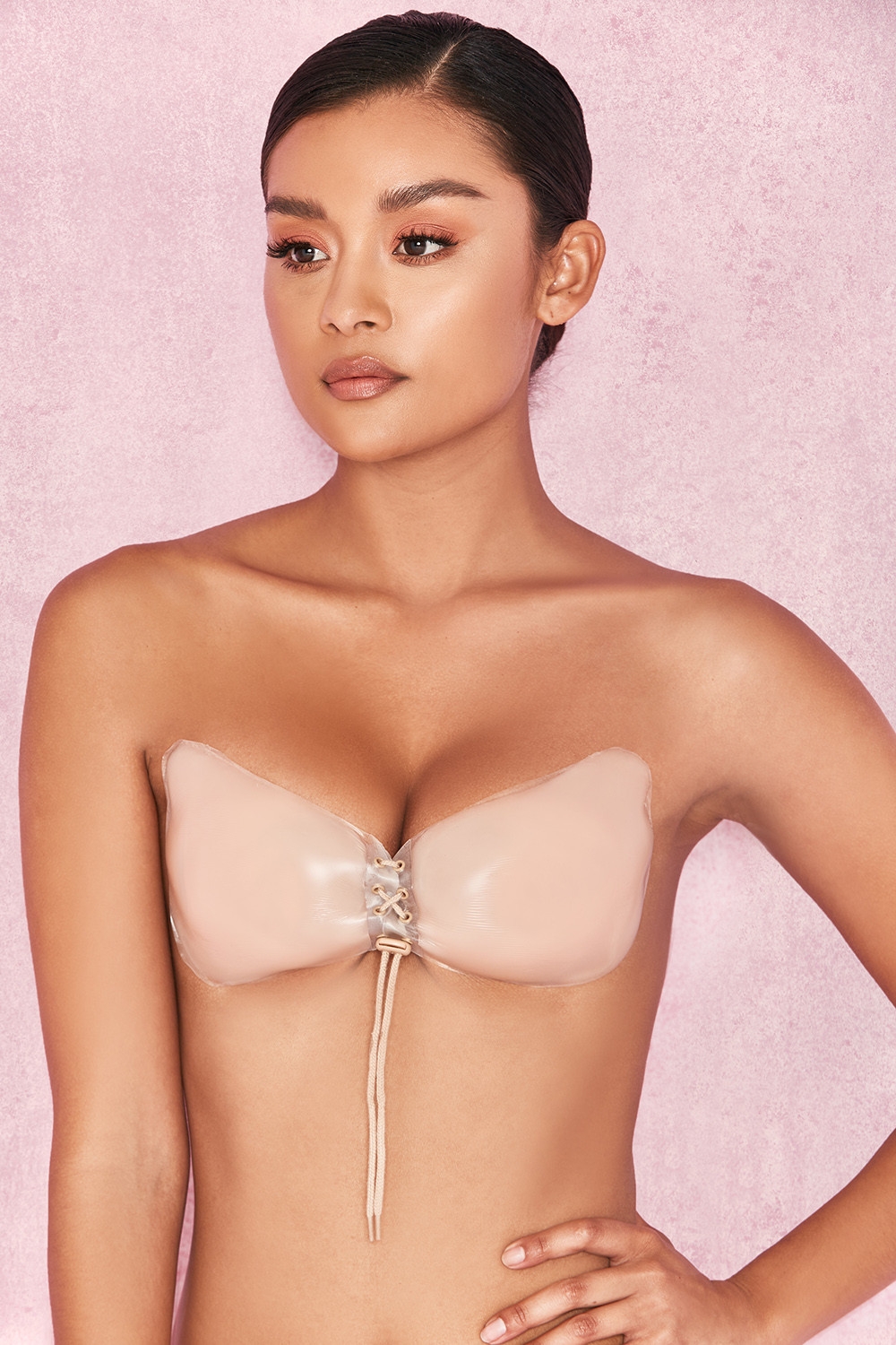 Silicon Push Up Invisible Bra - Beige