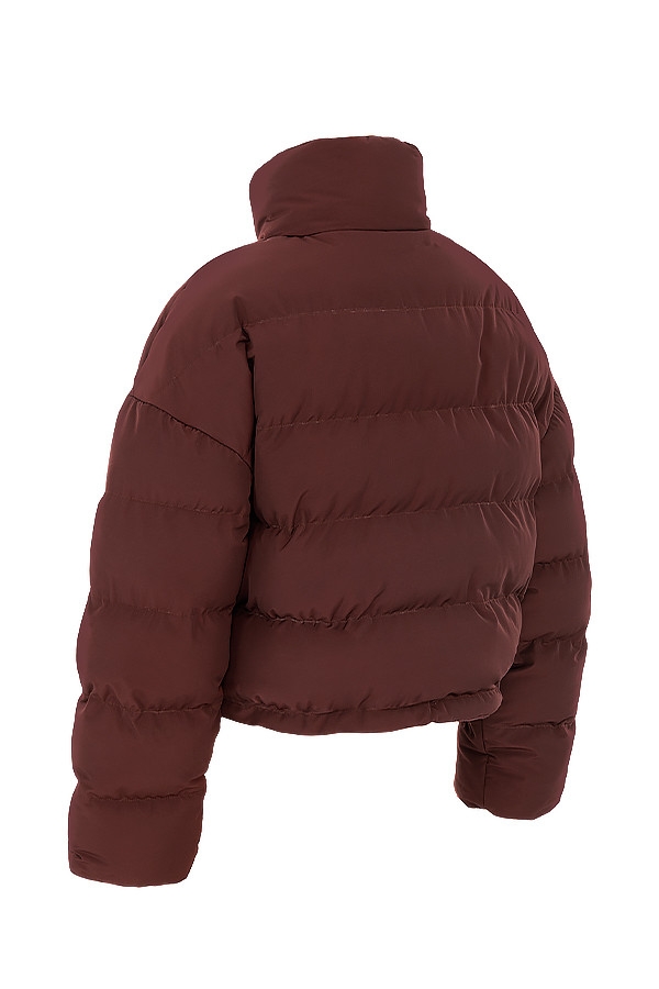 Hero-Chocolate Oversized C Shape Puffer Jacket
