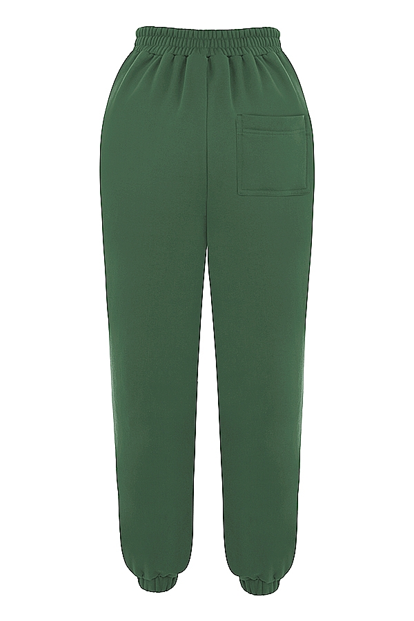 Sky-Moss Fleece Back Jogging Trousers