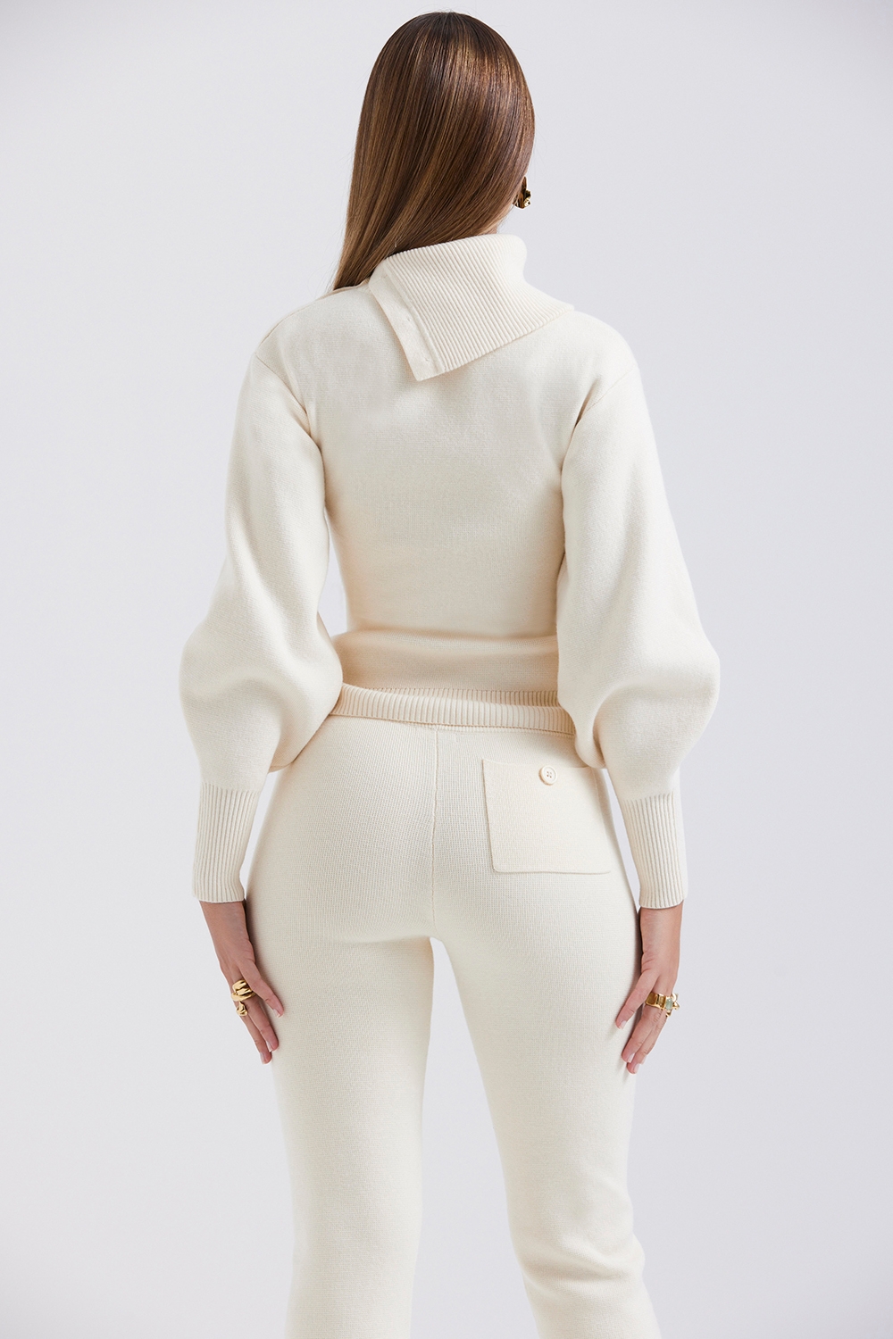 Adelita-Cream Cashmere Blend Sweater - SALE