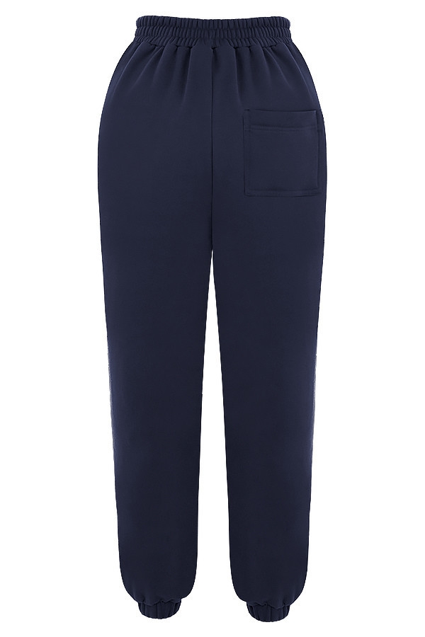 Sky-Navy Fleece Back Jogging Trousers