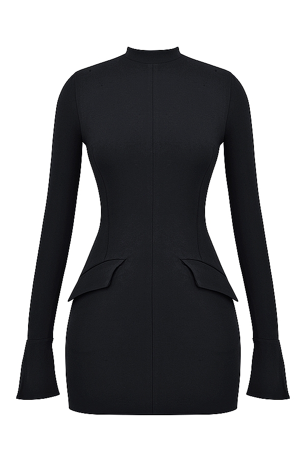 Mahalia-Black Mini Dress