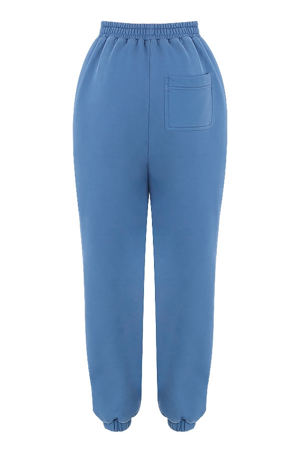 Sky-Azure Fleece Back Jogging Trouser