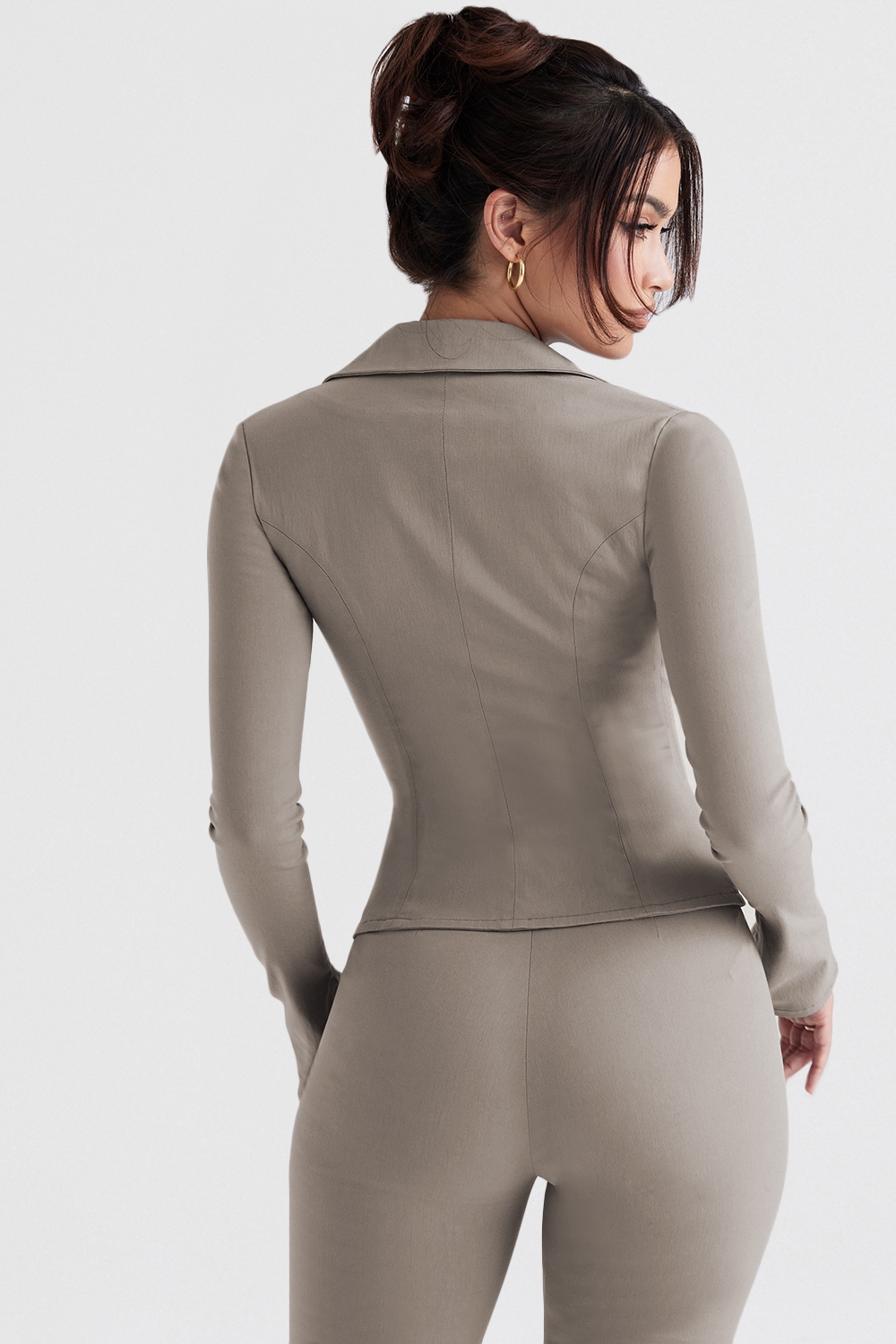 Zakira-Smoke Fitted Shirt