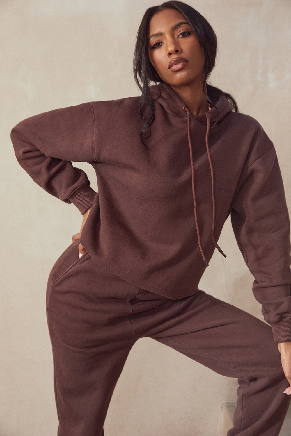 Halo-Chocolate Oversized Hoodie