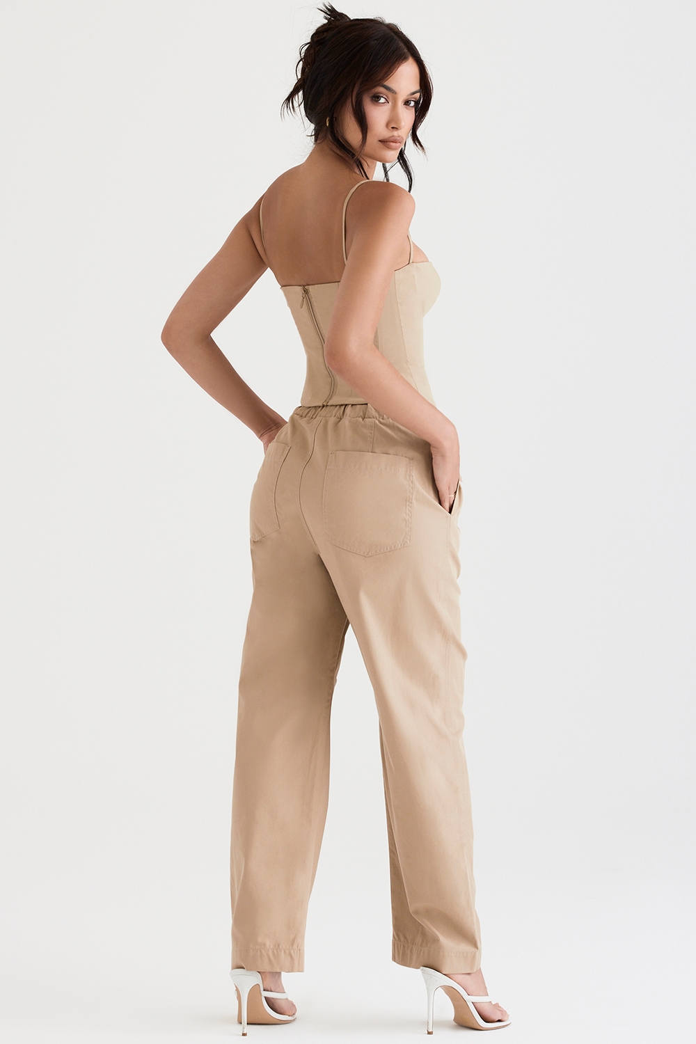 Luna-Camel Cargo Trousers