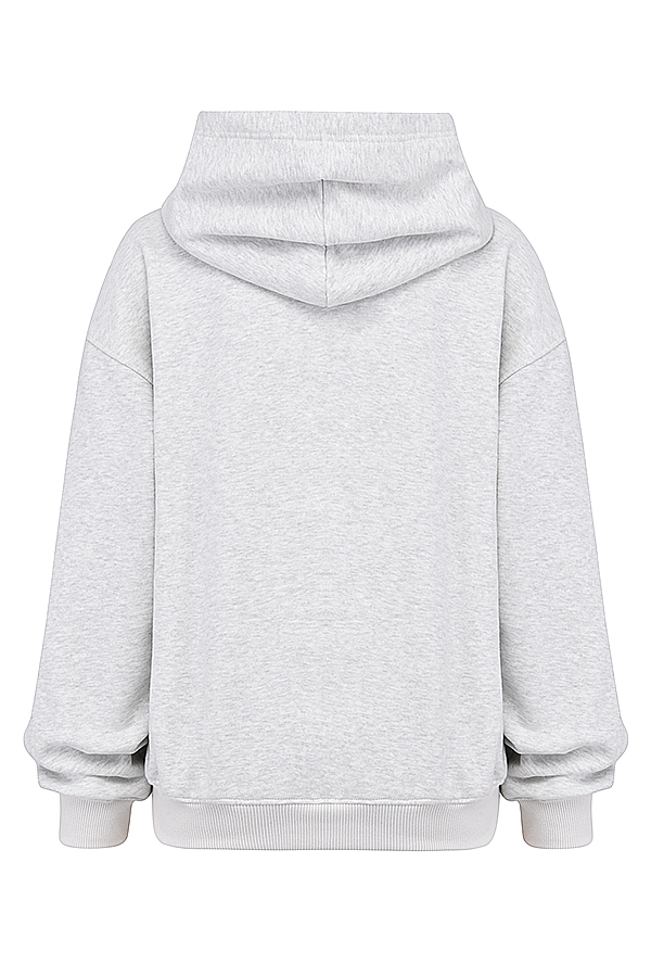 Muse-Light Grey Marl Hoodie