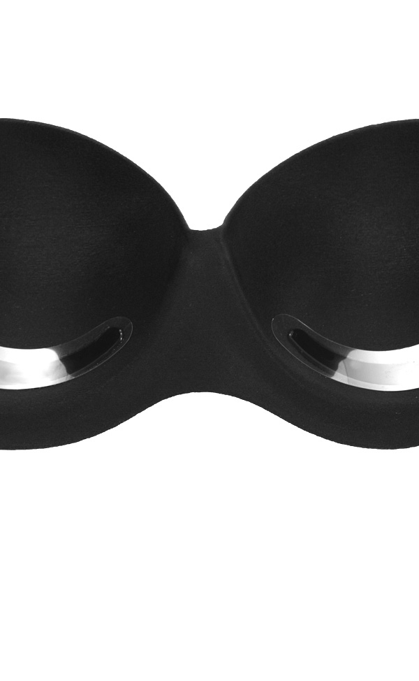 Strapless Backless Moulded Sticky Bra - Black
