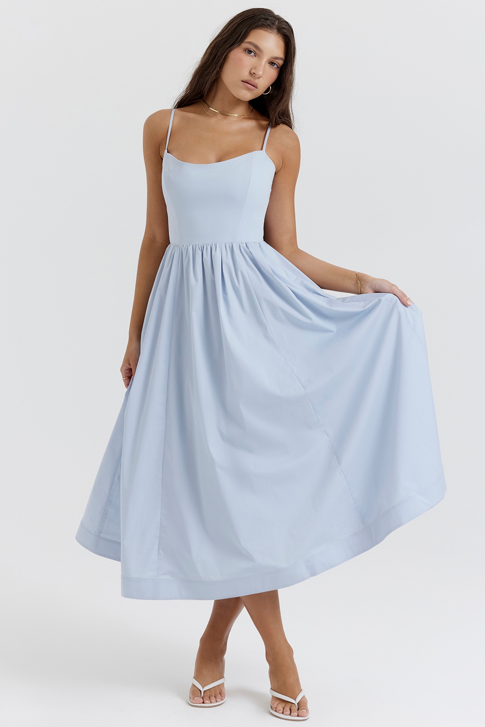 Lolita-Soft Blue Corset Sundress