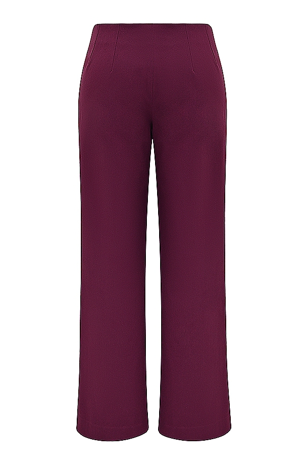 Rivi-Wine Straight Leg Trousers