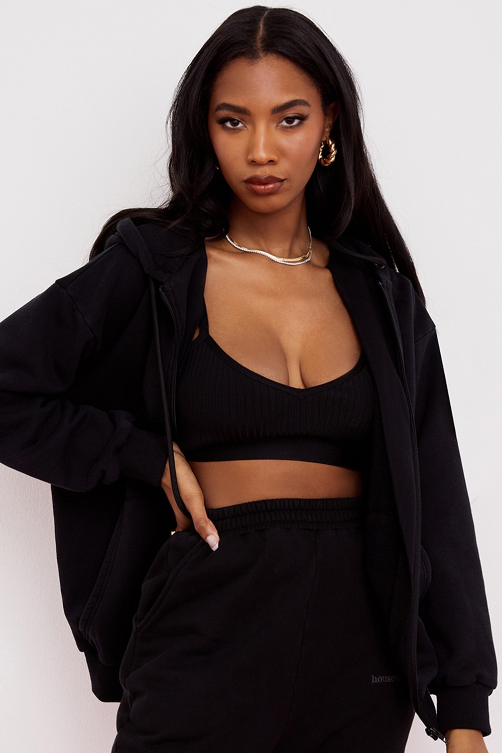 Storm-Ink Zip Through Hoodie