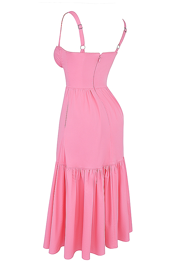 Elia-French Pink Midi Sundress
