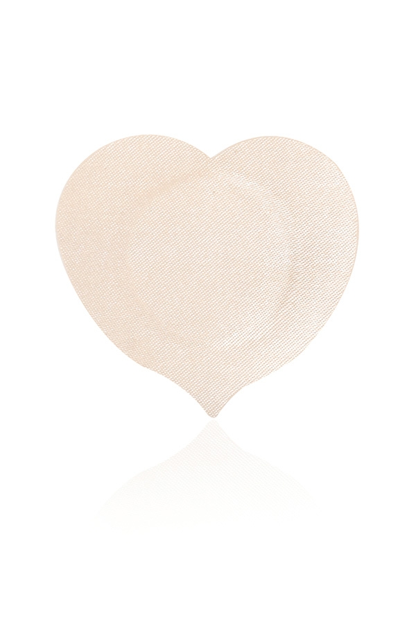 Set of 4 Beige Heart Shape Nipple Covers