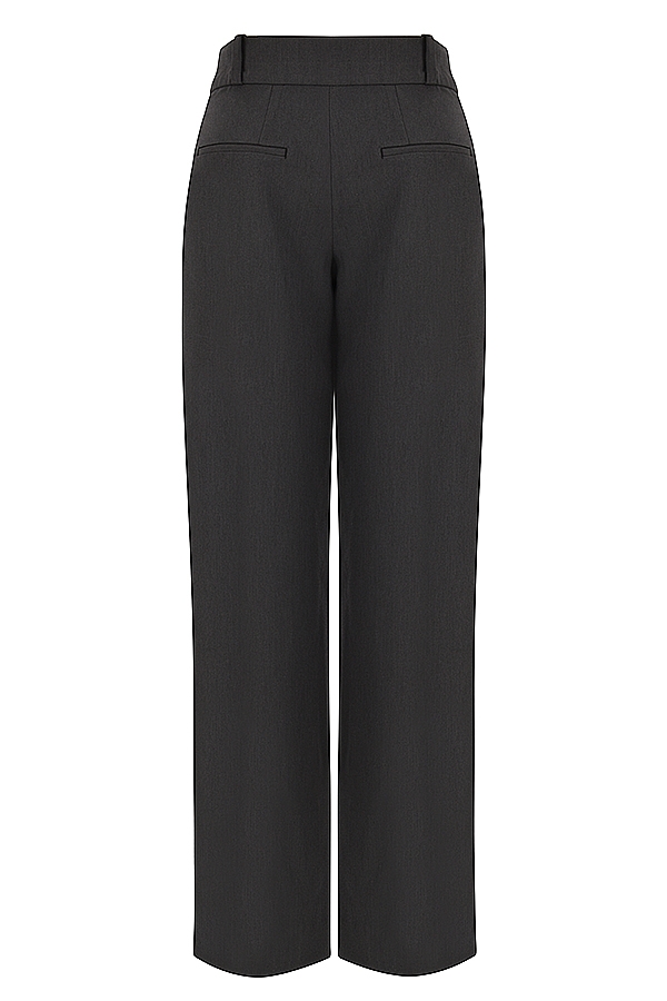 Cameron-Grey Loose Fit Trousers