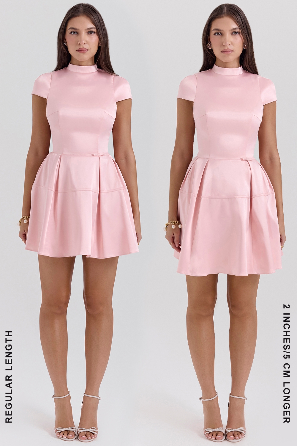 Saida-Parisian Pink Backless Mini Dress - SALE