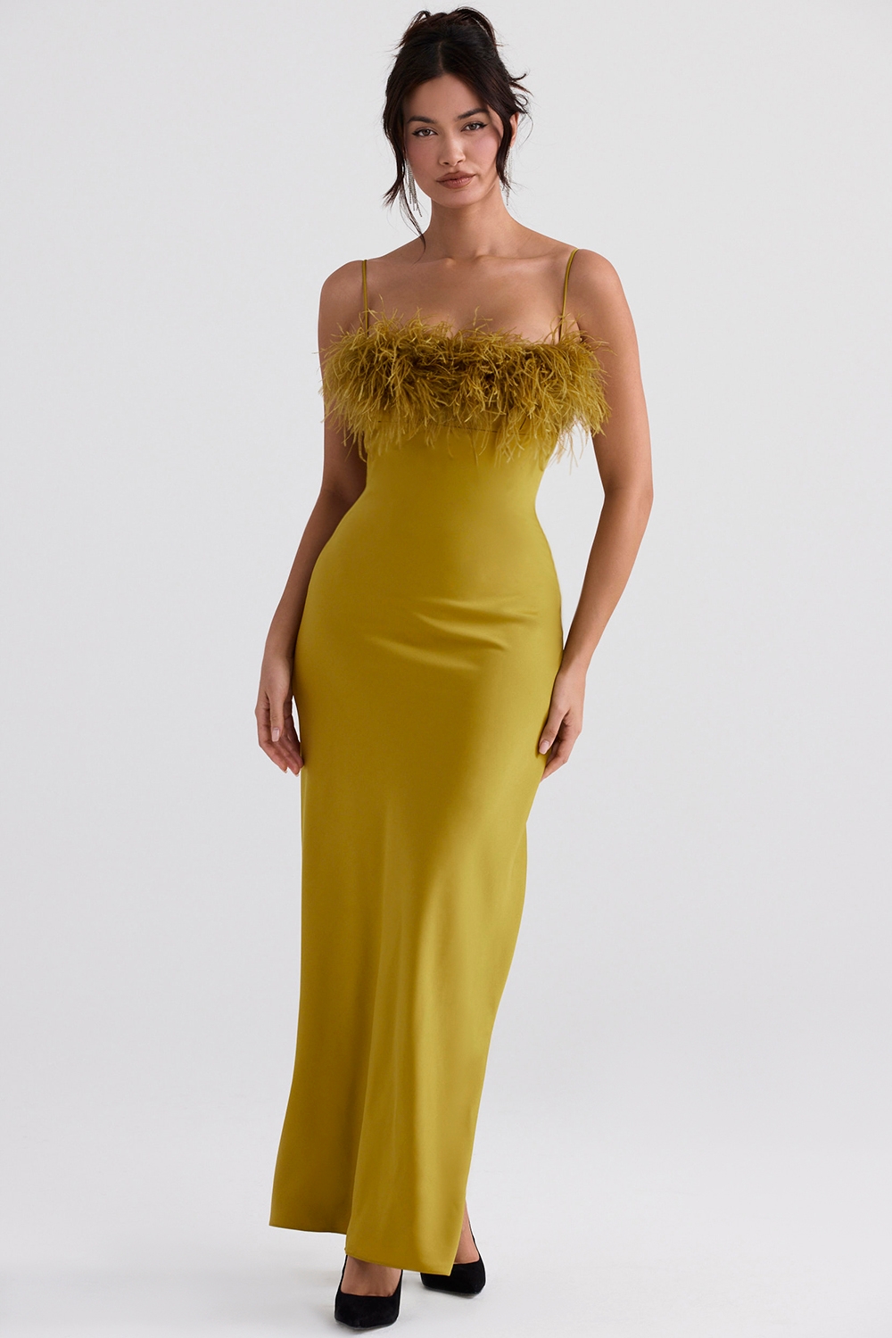 Renee-Chartreuse Maxi Dress