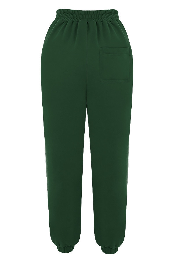 Sky-Green Fleece Back Jogging Trousers