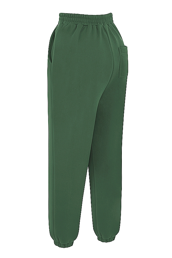 Sky-Moss Fleece Back Jogging Trousers