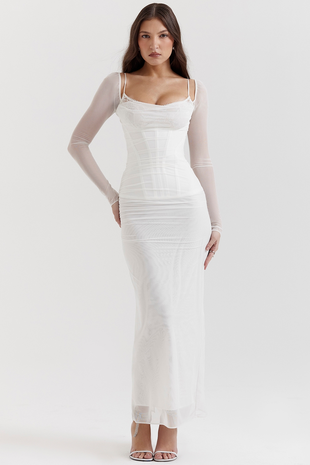 Katarina-White Maxi Dress