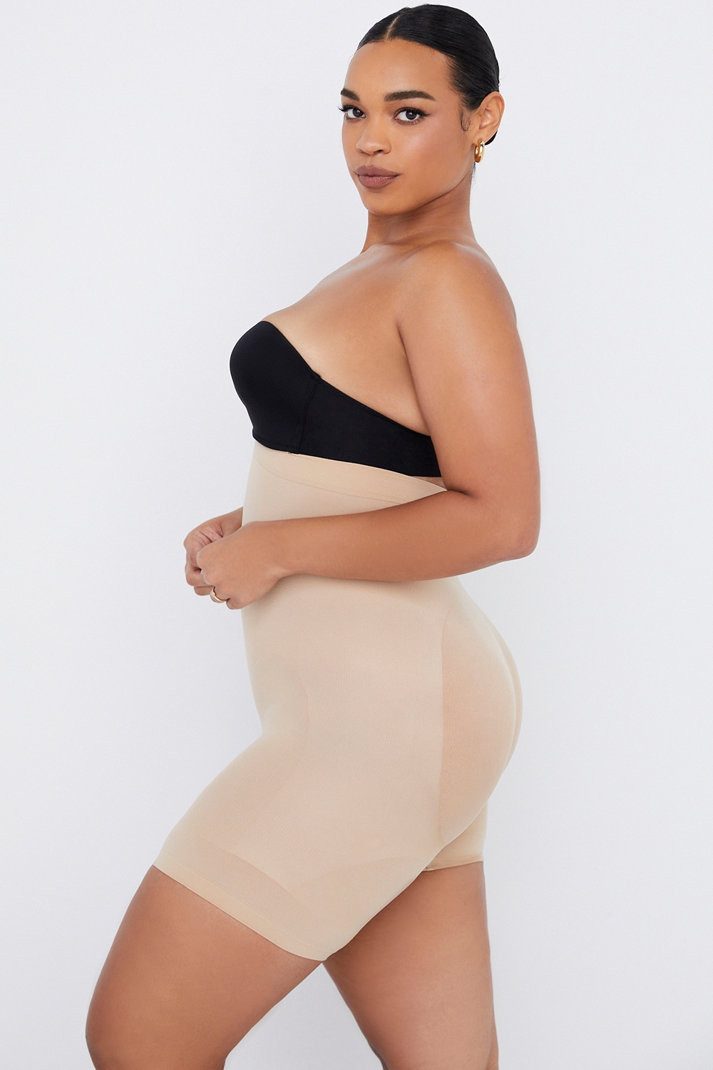 Sculpting Shorts-Almond