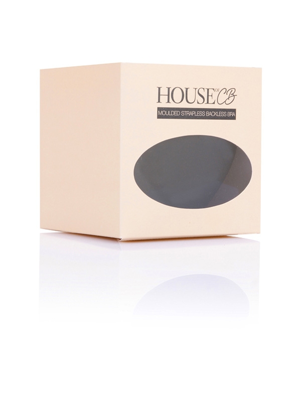 Strapless Backless Moulded Sticky Bra - Black