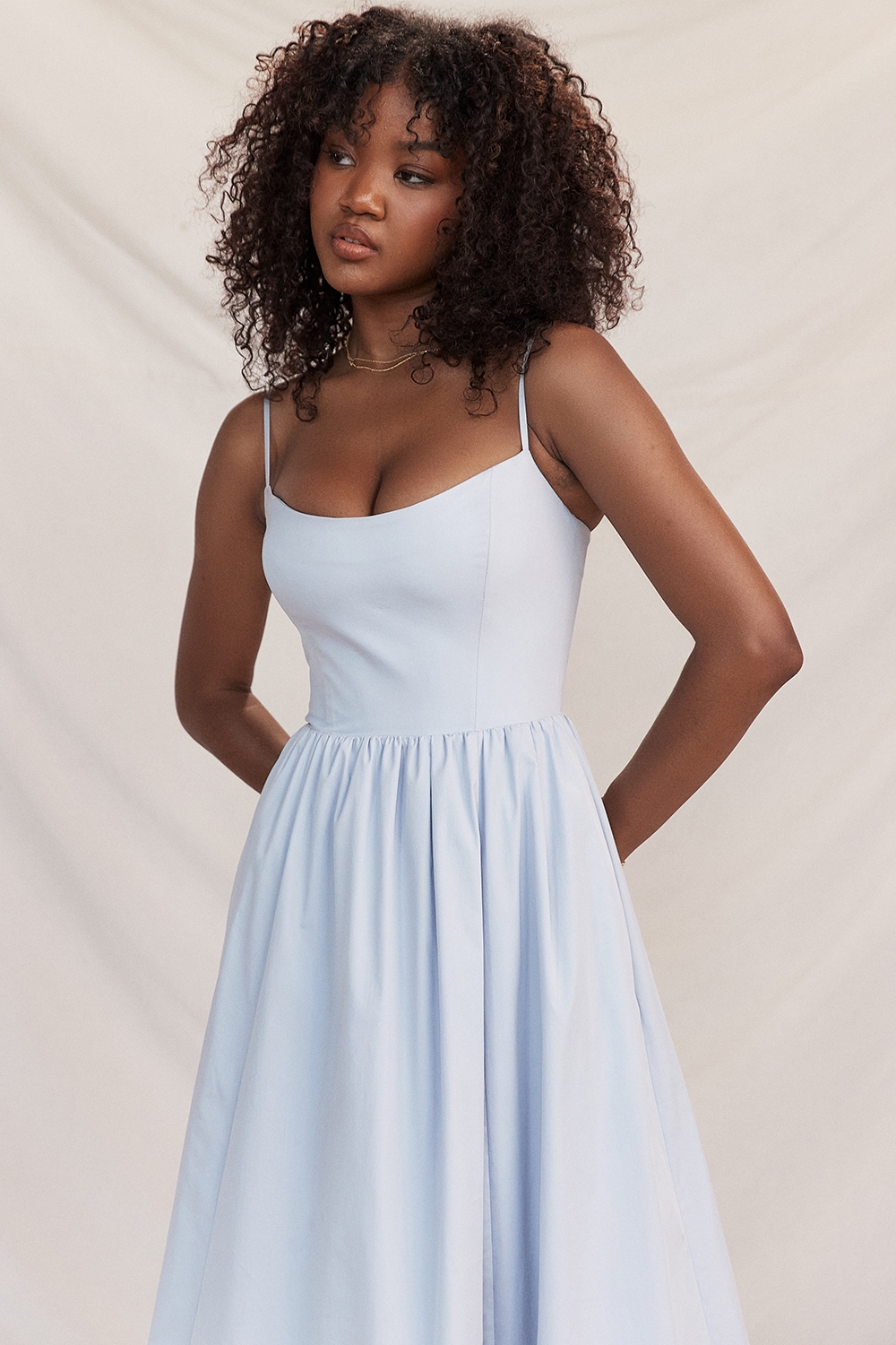 Lolita-Soft Blue Corset Sundress