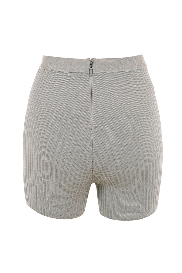 Eden-Grey Marl Bandage Shorts - SALE