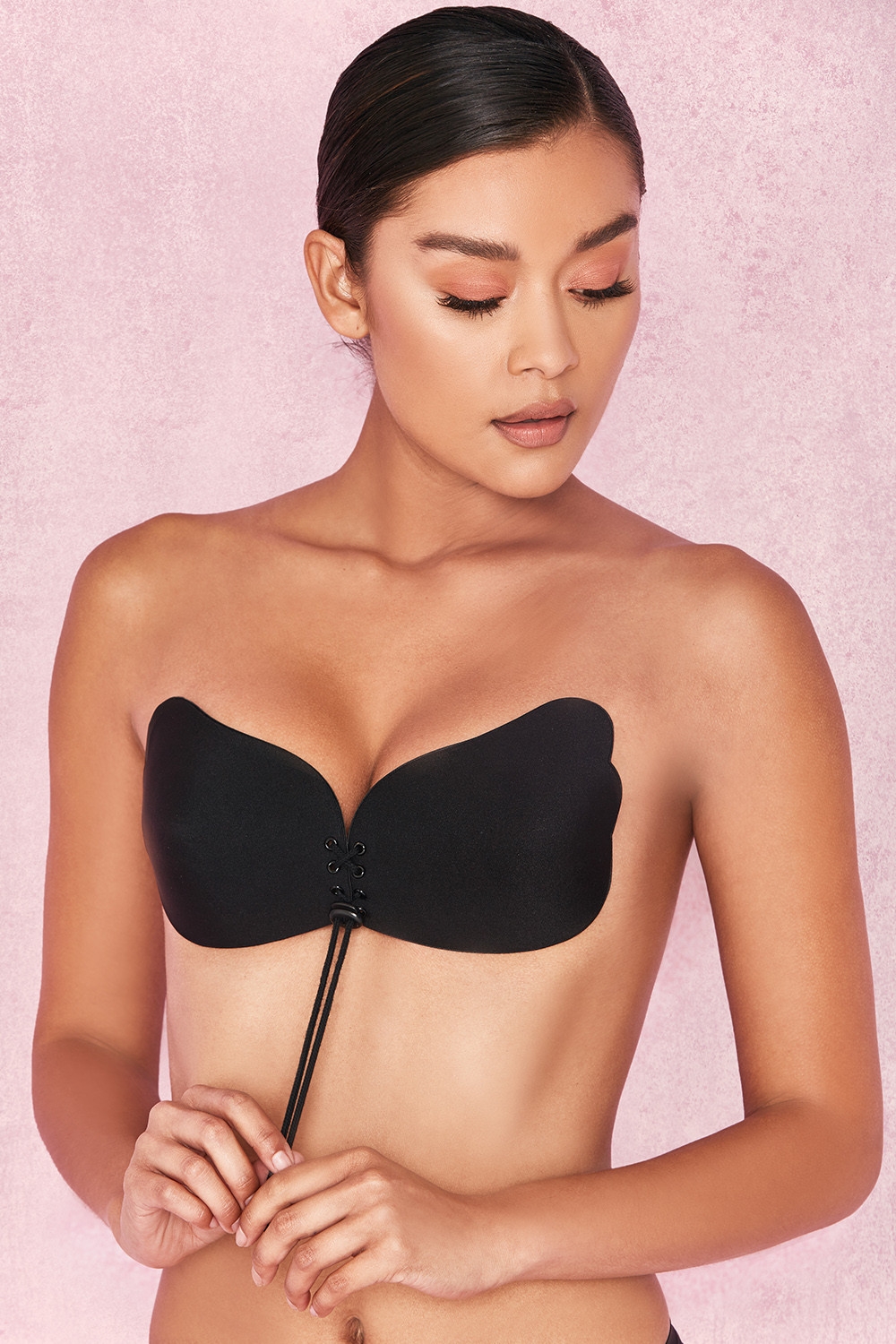 Ultra-Push Up Invisible Bra - Black
