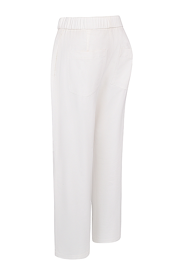 Luna-White Cargo Trousers
