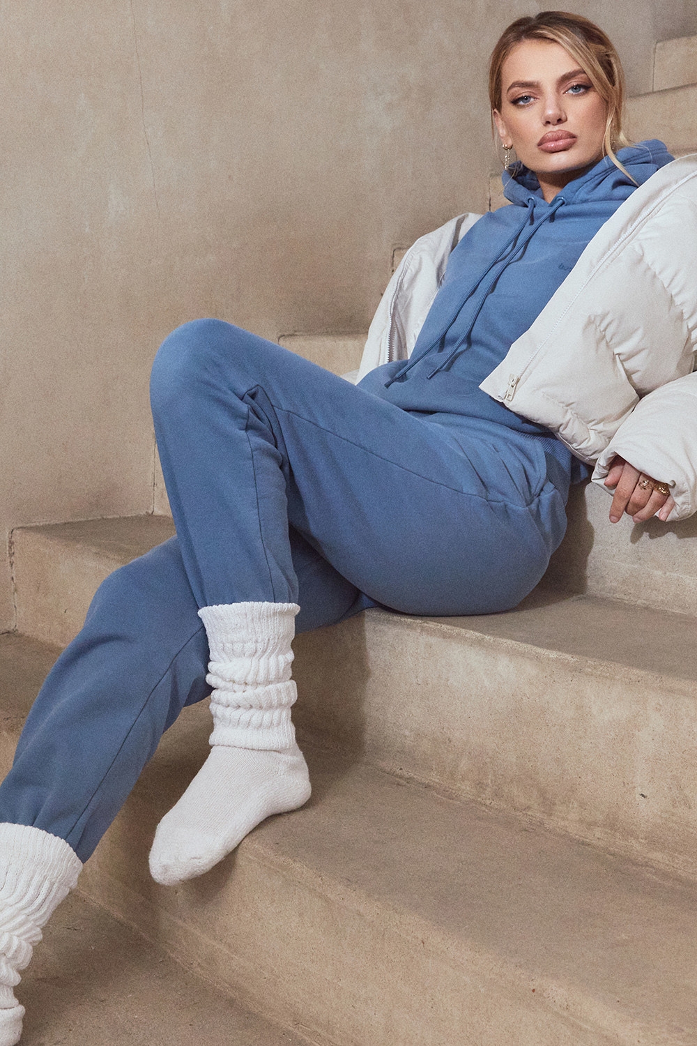 Halo-Azure Oversized Hoodie