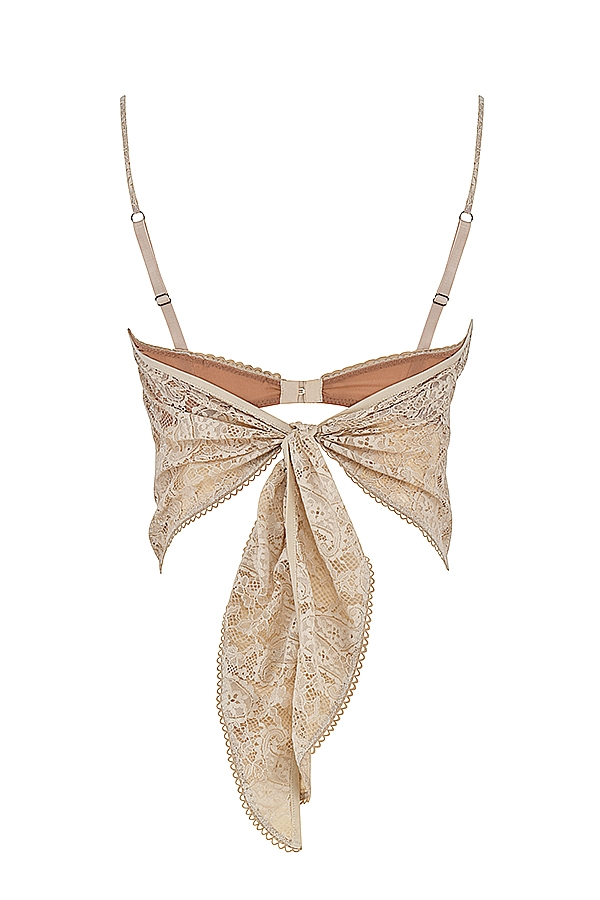 Fernanda-Cream Paisley Lace Top