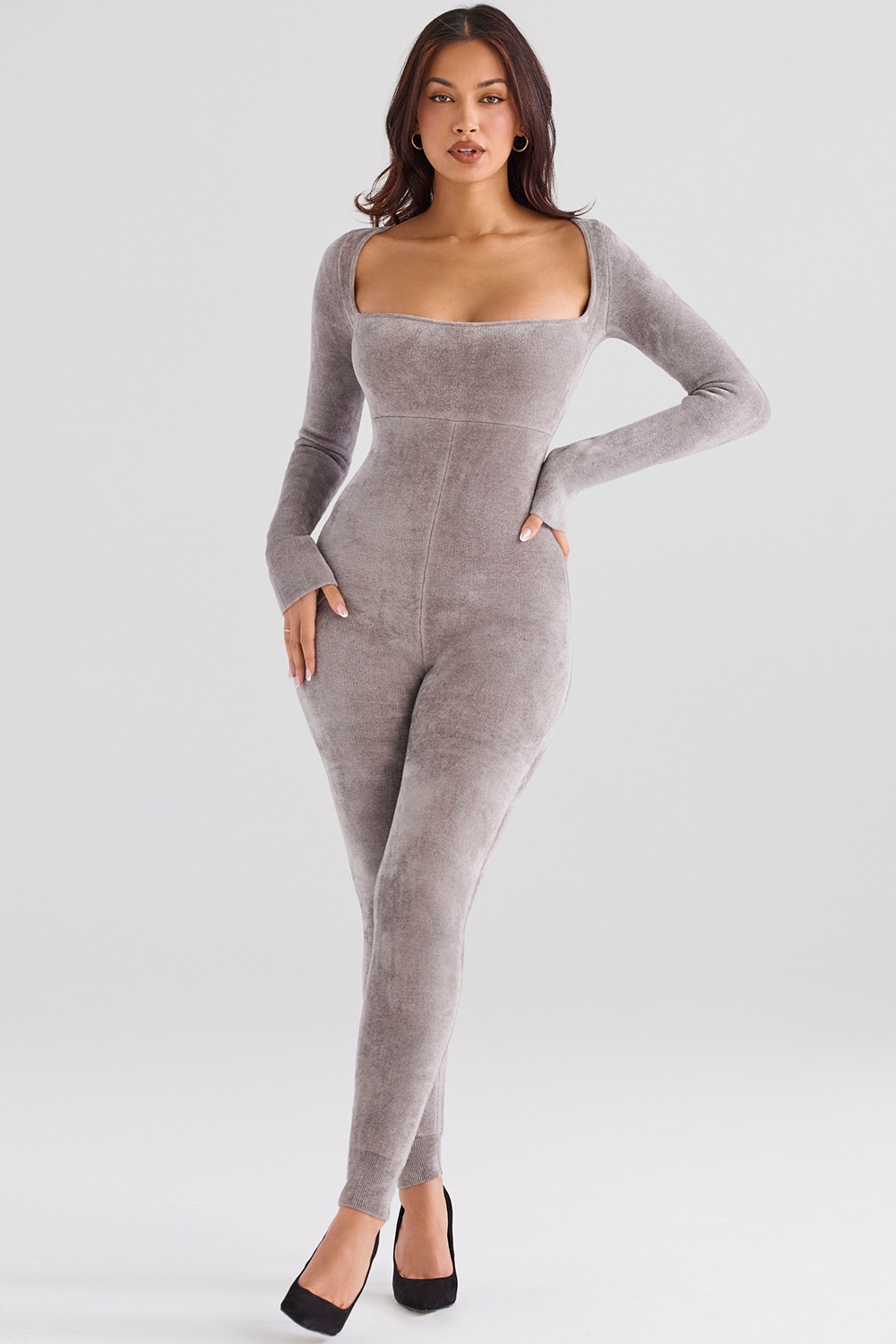Isis-Mink Heavy Chenille Loungewear Jumpsuit - SALE