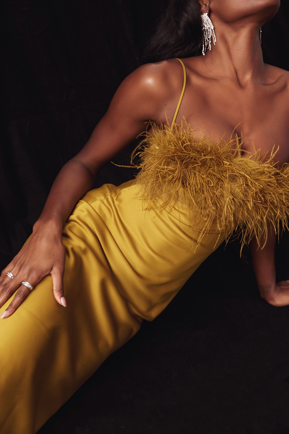 Renee-Chartreuse Maxi Dress