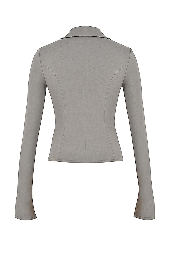 Zakira-Smoke Fitted Shirt