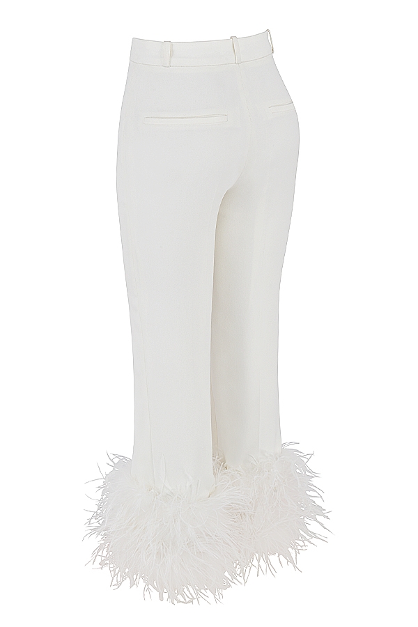 Fae-Ivory Hem Trousers