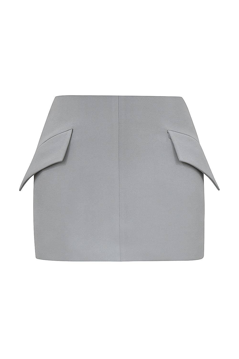 Cici-French Grey A-Line Mini Skirt