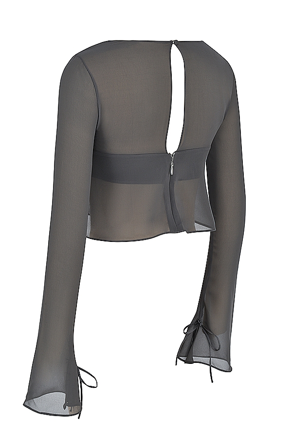 Athena-Shadow Long Sleeve Floaty Top