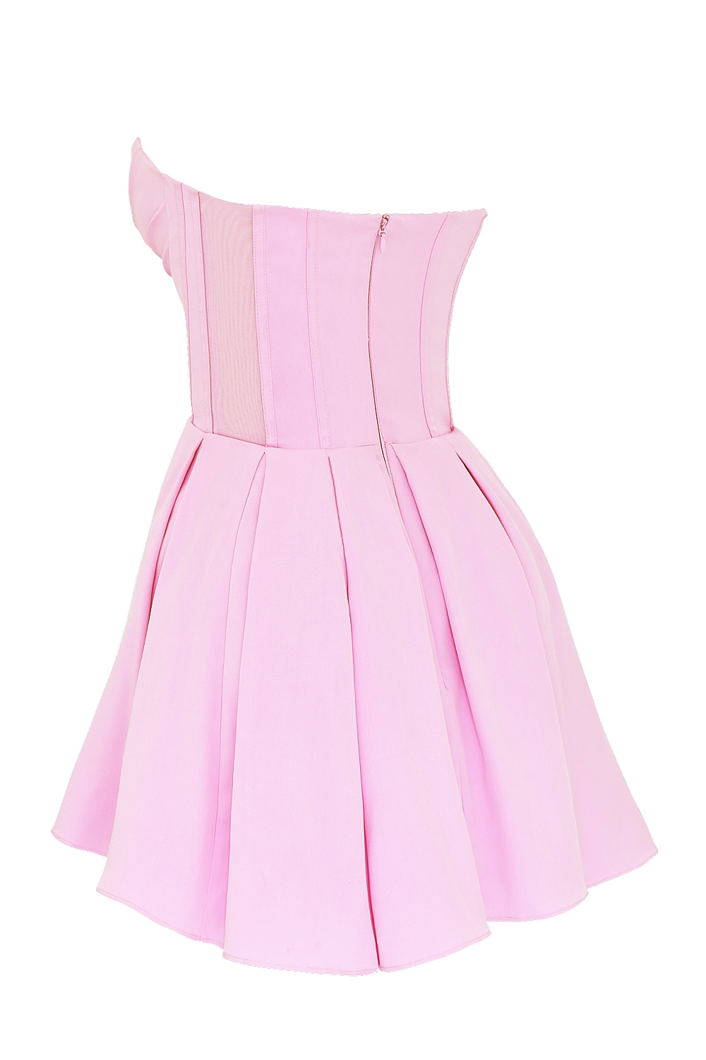 Mar-Cotton Candy Twill Strapless Mini Dress