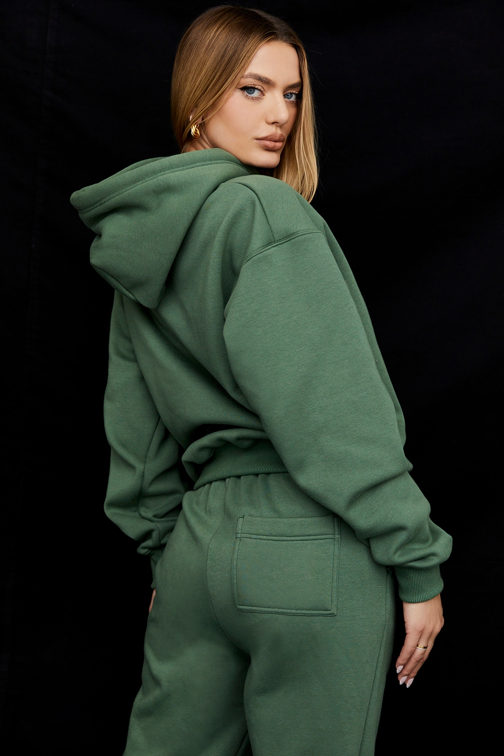 Halo-Moss Oversized Hoodie