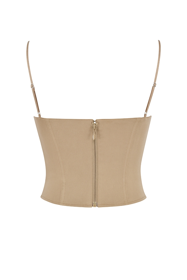 Flavia-Beige Sculpting Corset
