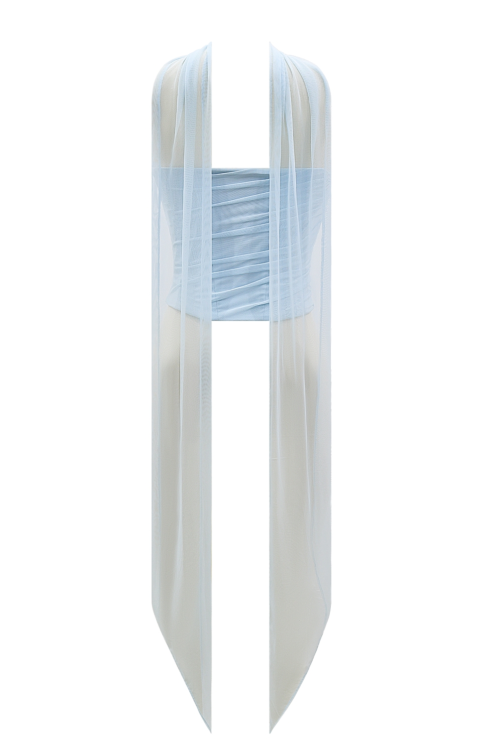 Hallie-Bluebell Strapless Corset With Neck Scarf