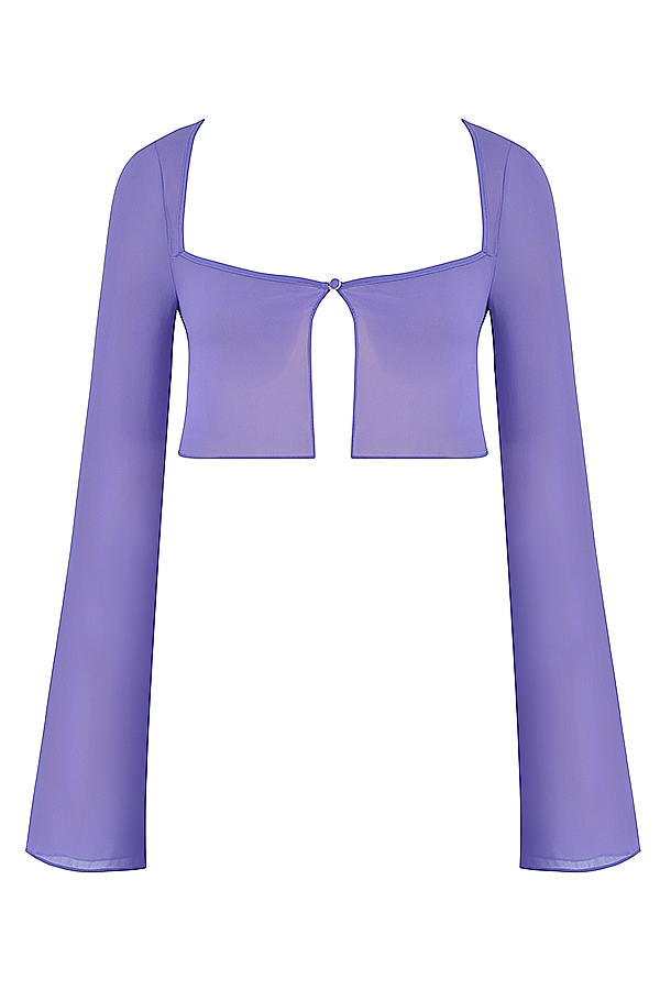 Marseille-Violet Cover Up Top