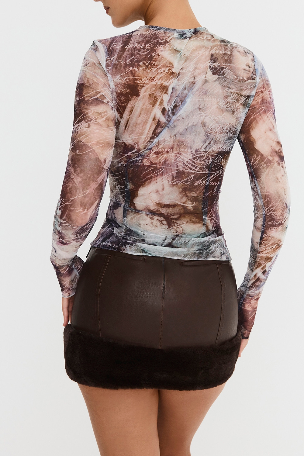Mistress Rocks Draped Printed Top - SALE