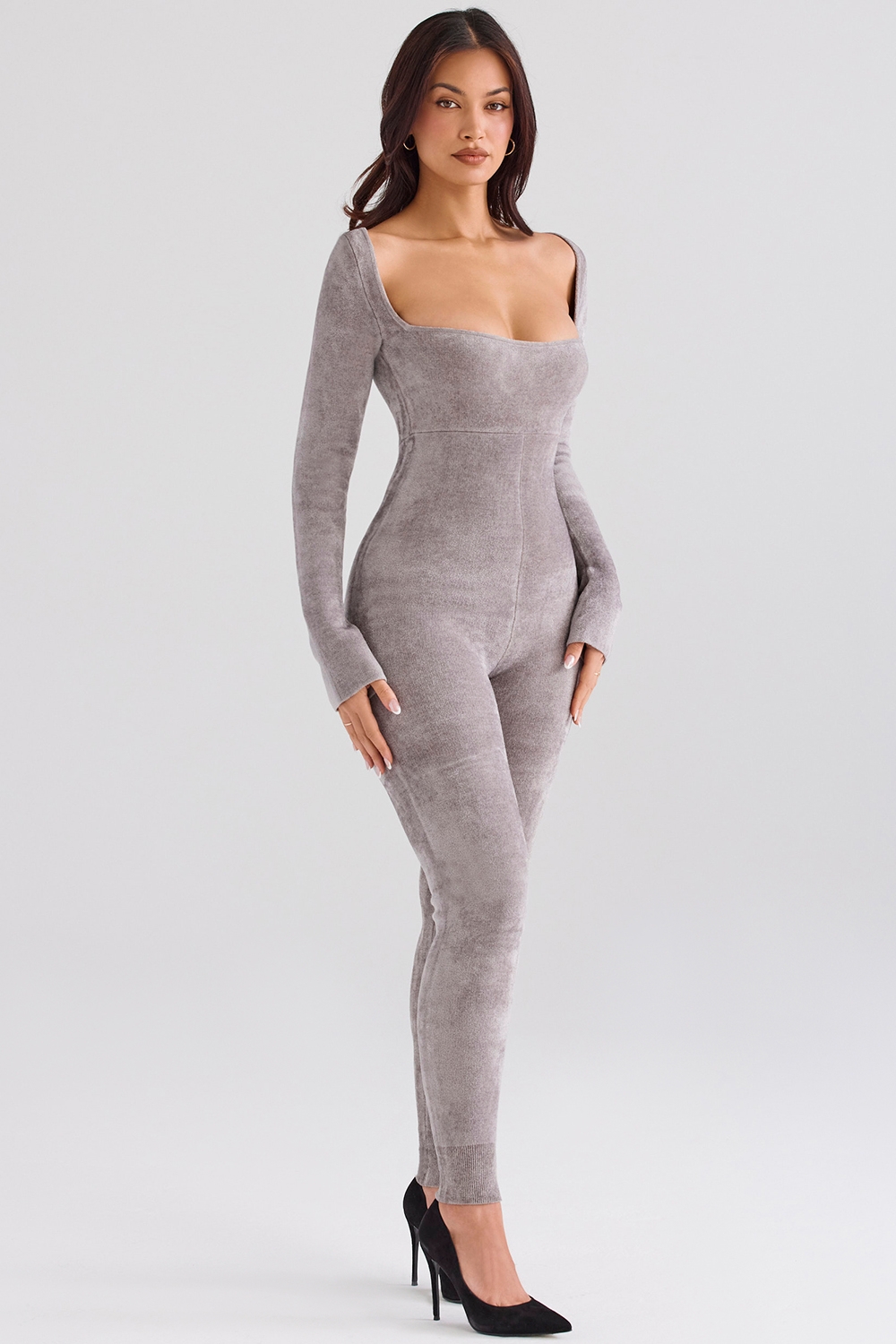 Isis-Mink Heavy Chenille Loungewear Jumpsuit - SALE